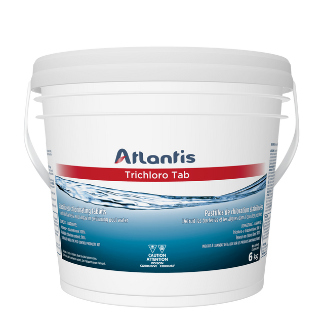 Atlantis TRICHLORO TAB 6 kg - Pastilles de Chlore Stabilisées 3'' (200g)