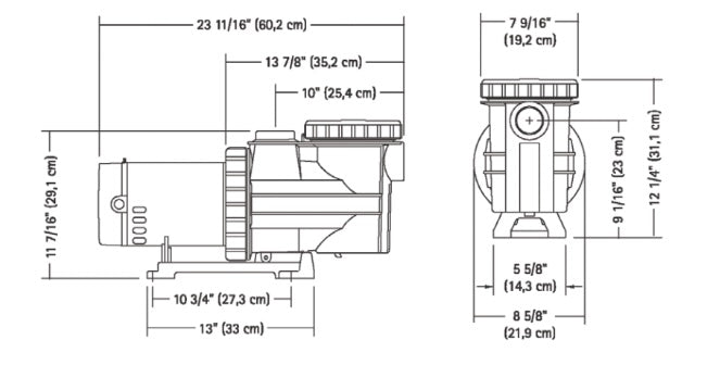 Carvin Magnum 2 HP à 1 Vitesse - Pompe pour Piscine Creusée