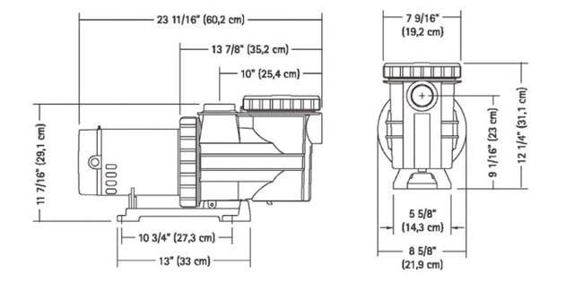 Carvin Magnum 2 HP à 1 Vitesse - Pompe pour Piscine Creusée