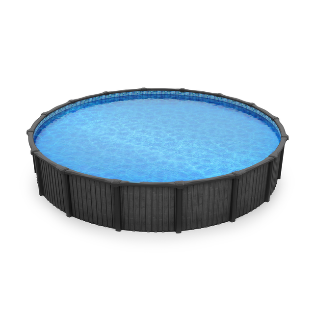 Fieldstone 24' Ronde & Mur 52" - Piscine Hors Terre