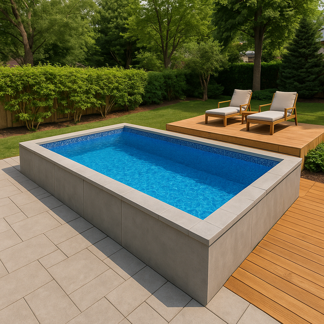 GoPool Modulo™ 8' x 16' avec Toile – Piscine Modulaire Autoportante