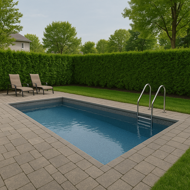 GoPool Solena™ 8' X 16' - Kit de Piscine Creusée avec Panneaux d'Acier