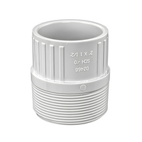 Adaptateur Réducteur (Vissé Mâle X Collé) - PVC Schedule 40 Blanc