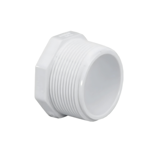 Bouchon (Vissé Mâle) - PVC Schedule 40 Blanc