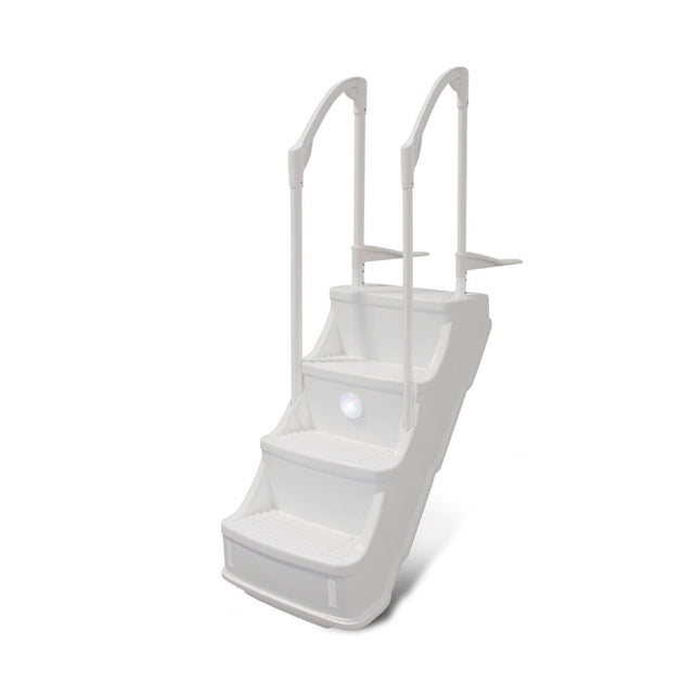 Olympic ACM-123 à 2 Rampes - Escalier Ajustable pour Piscine Hors Terre