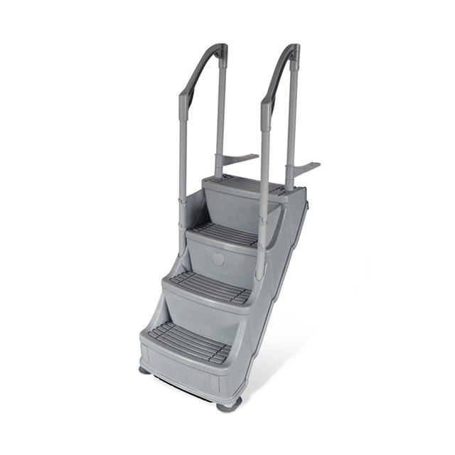 Olympic ACM-123 à 2 Rampes - Escalier Ajustable pour Piscine Hors Terre