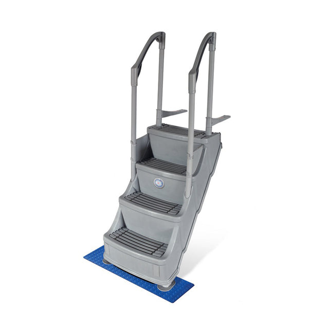 Olympic ACM-123 à 2 Rampes - Escalier Ajustable pour Piscine Hors Terre