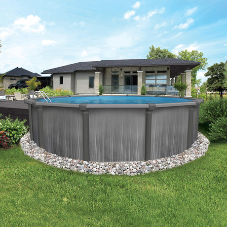 GoPool Greyson en résine de 12' Ronde & Mur 52" - Piscine Hors Terre