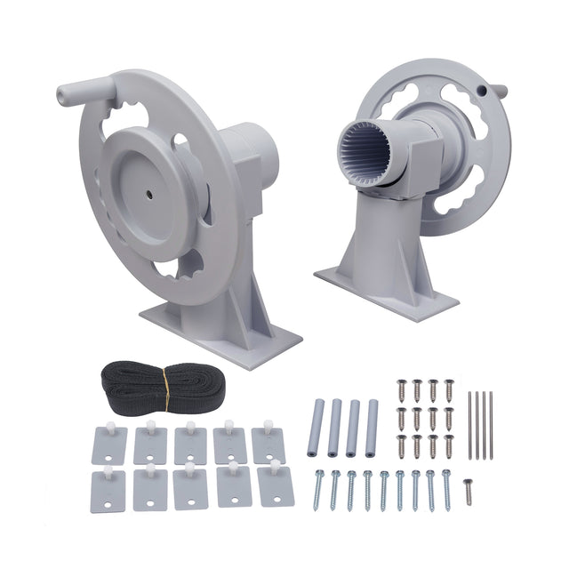 GoPool SCR1  - Enrouleur de Toile Solaire pour Piscine Hors Terre (TUBE VENDU SÉPARÉMENT)