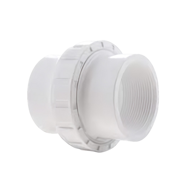 Union Dévissable PRAHER (Vissé Femelle X Collé Femelle) - PVC Schedule 40 Blanc