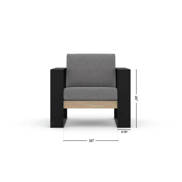 Petite chaise Muskoka moderne AVEC COUSSINS