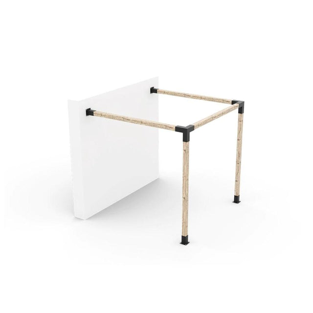 Kit de pergola à montage mural de toute taille pour poteaux en bois 4x4