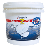 Atlantis TRICHLO-Z TAB avec Oxyde de Zync 6KG - Pastilles de Chlore Stabilisées 3'' (200g)