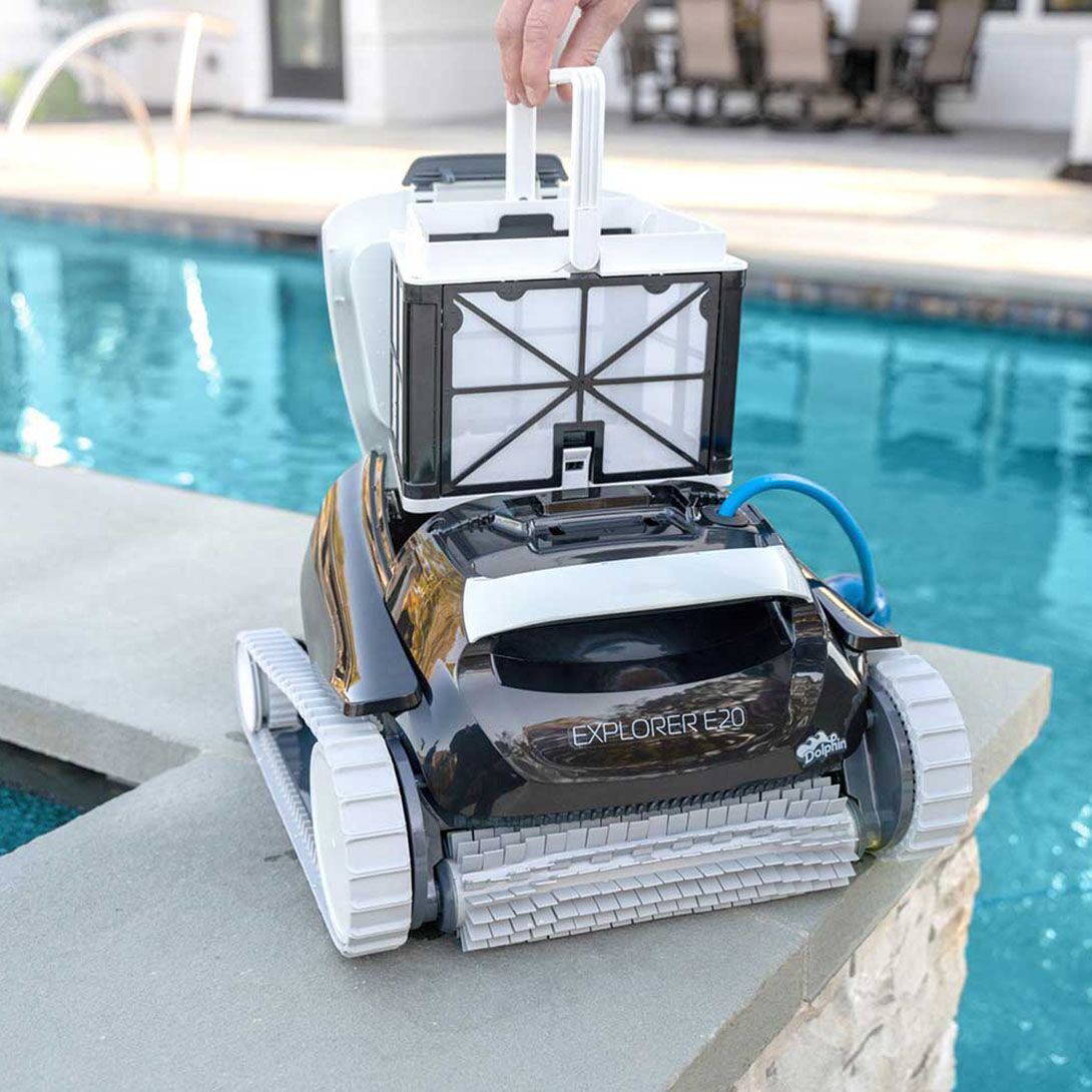 Maytronics Dolphin Explorer E20 - Robot Nettoyeur pour Piscine Creusée