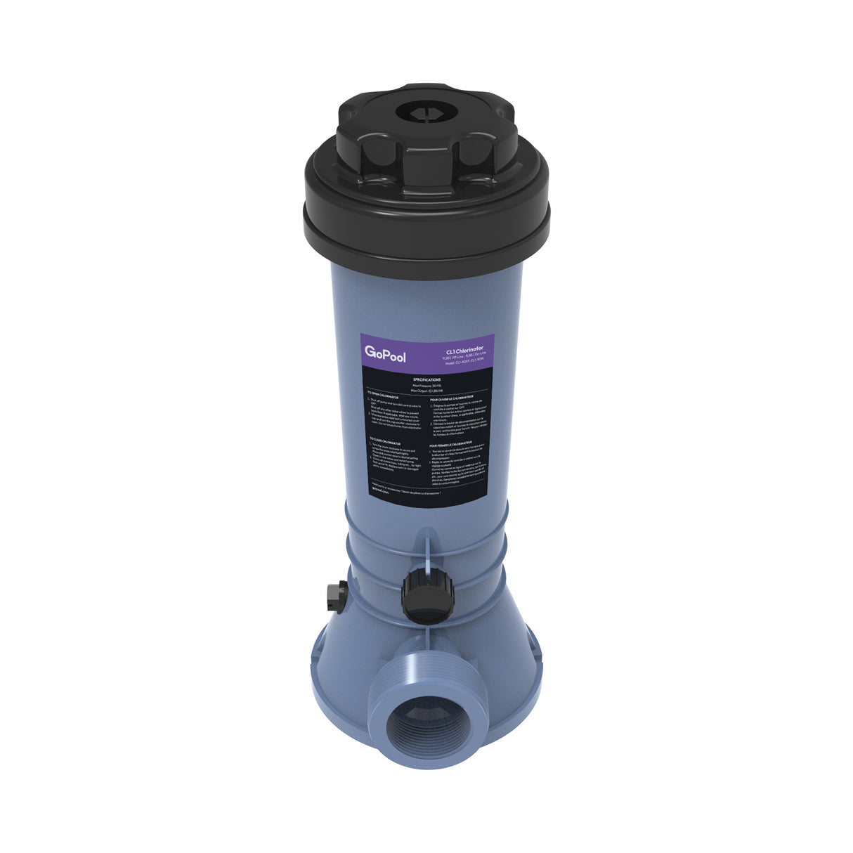 GoPool CL1 4.2LBS En Ligne - Chlorinateur Automatique pour Piscine