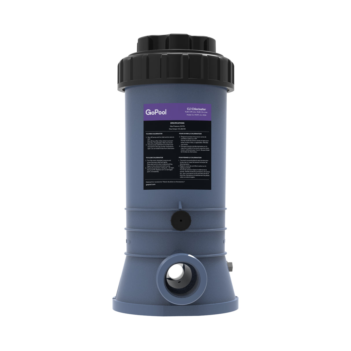 GoPool CL1 9LBS En Ligne - Chlorinateur Automatique pour Piscine