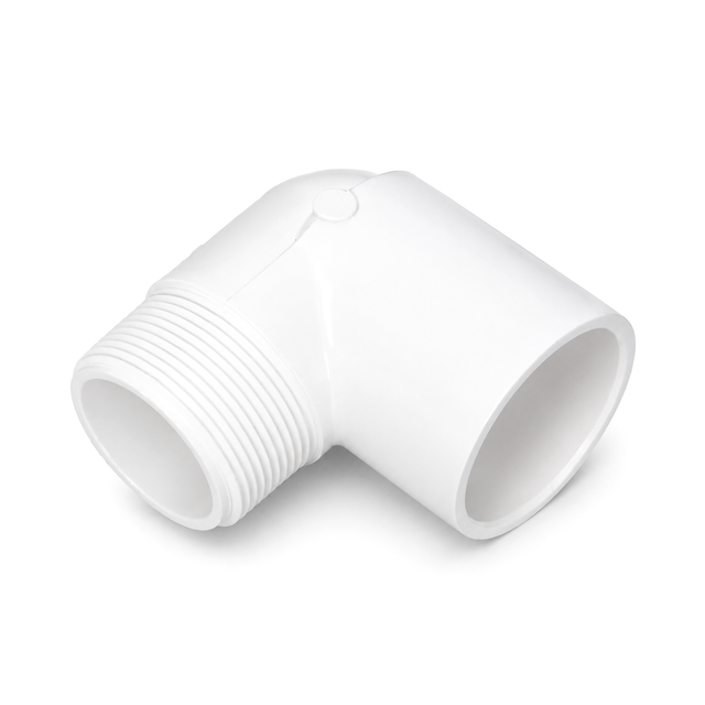 Coude 90° (Vissé Mâle X Collé Femelle) - PVC Schedule 40 Blanc
