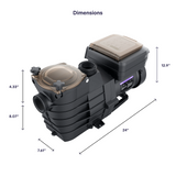 GoPool IG2 2.2HP à Vitesse Variable - Pompe pour Piscine Creusée