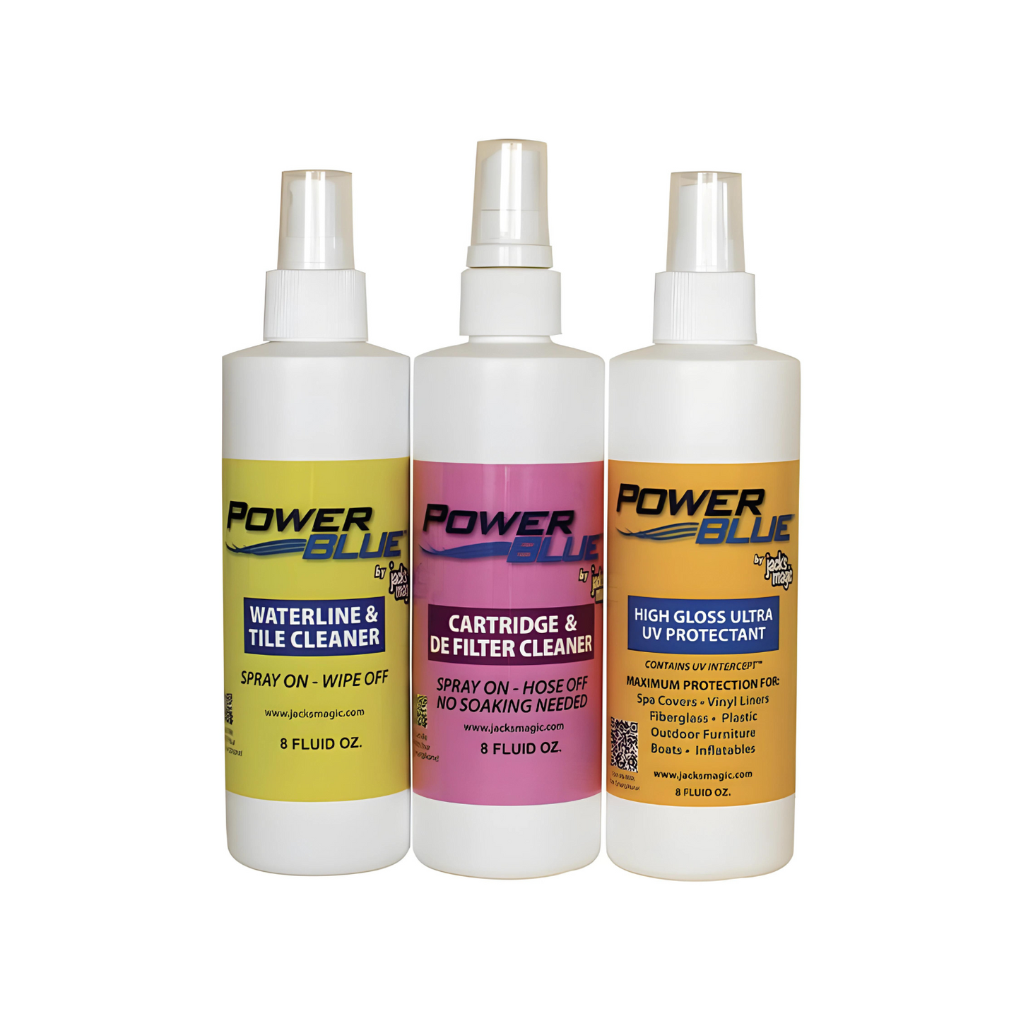 Power Blue Trio for Spa Maintenance - 3 x 240ml