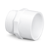 Adaptateur (Vissé Mâle X Collé) - PVC Schedule 40 Blanc