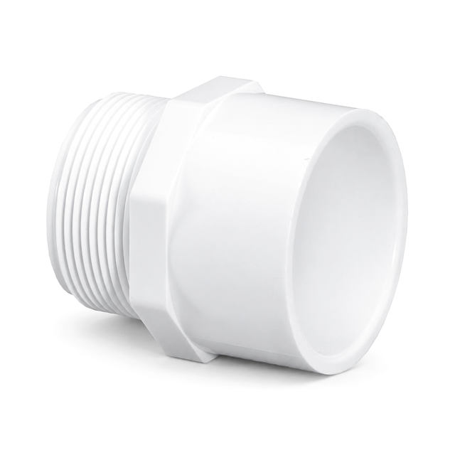 Adaptateur (Vissé Mâle X Collé) - PVC Schedule 40 Blanc