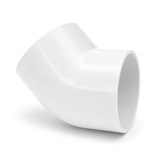 Coude 45° (Collé X Collé) - PVC Schedule 40 Blanc
