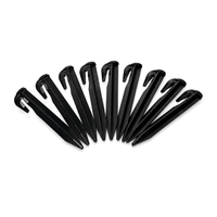 Piquet noir plastifié 12'' pour ancrage au sol filet-mesh