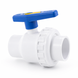 Valves à bille 2 voies (collé femelle x collé femelle) -  PVC Schedule 40 Blanc