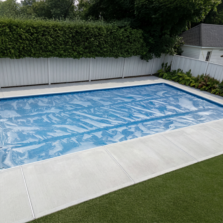 Toile Solaire 11 mil Transparente – 14' x 28' Rectangulaire