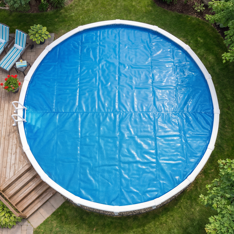 Toile Solaire 7 mil Bleue – 12' Ronde