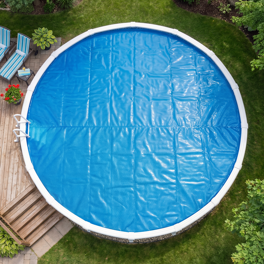 Toile Solaire 7 mil Bleue – 12' Ronde