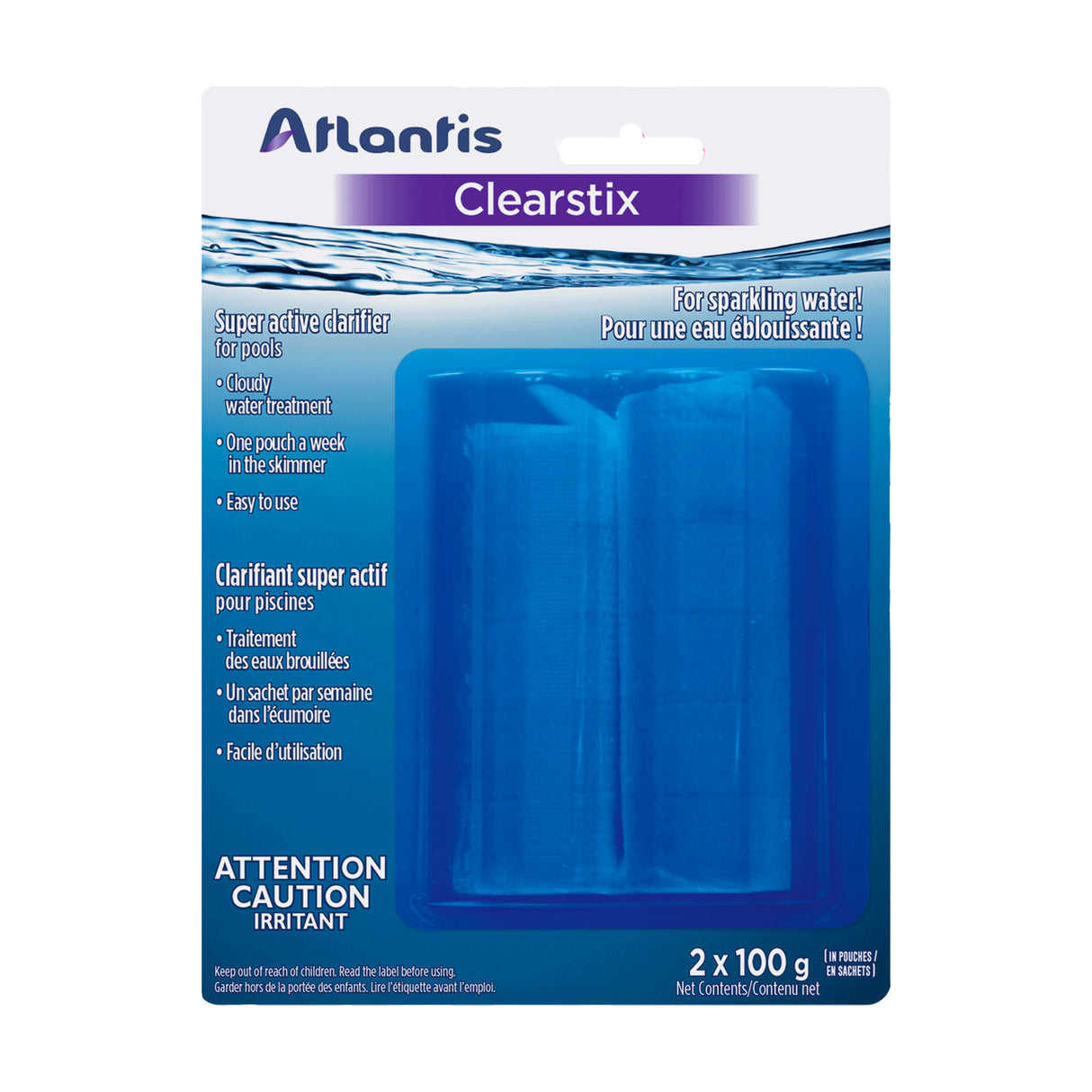 Atlantis CLEARSTIX 700g - Clarifiant super actif en bâtons pour Piscine