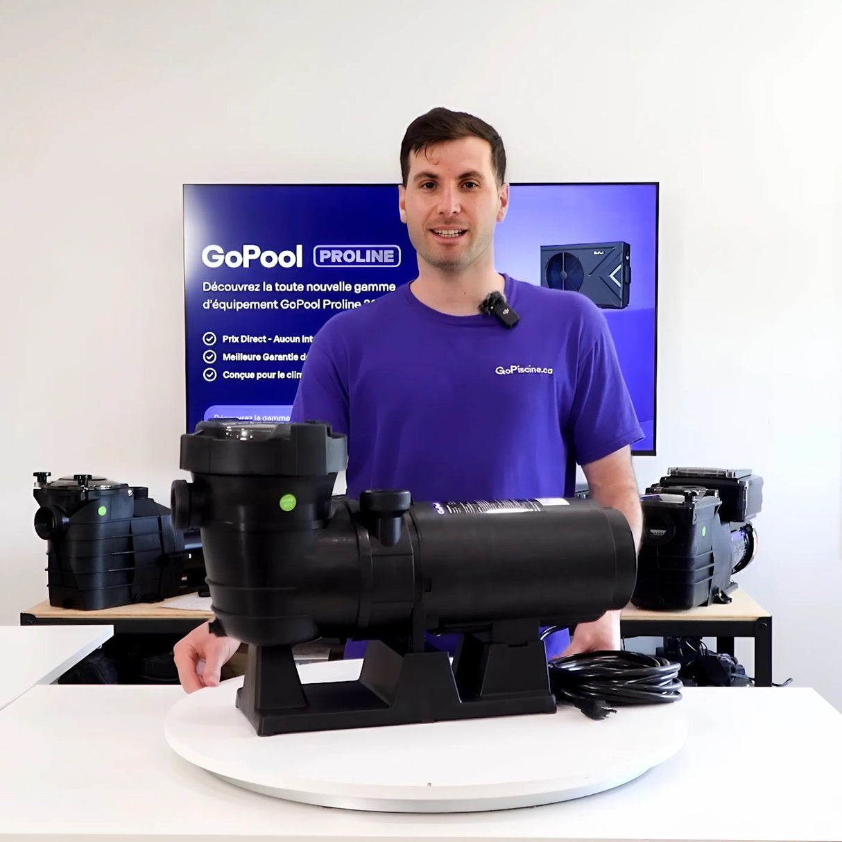 GoPool AG1 1.5 HP à 2 Vitesses - Pompe pour Piscine Hors Terre