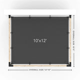 Kit de pergola à montage mural avec VOILE D'OMBRAGE pour poteaux en bois 4x4