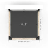 Kit de pergola à montage mural avec VOILE D'OMBRAGE pour poteaux en bois 4x4