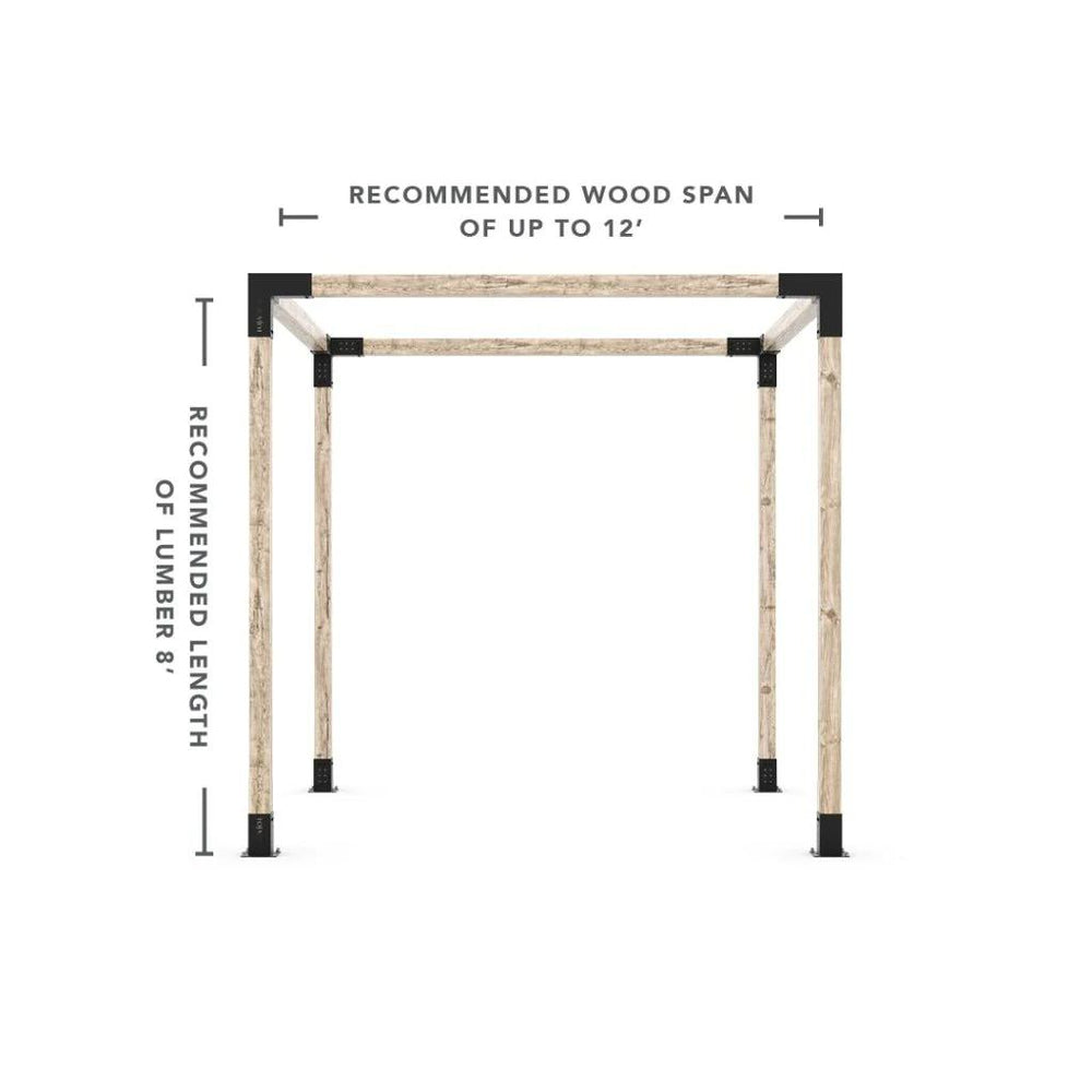 Kit de pergola de toute taille pour poteaux en bois 4x4