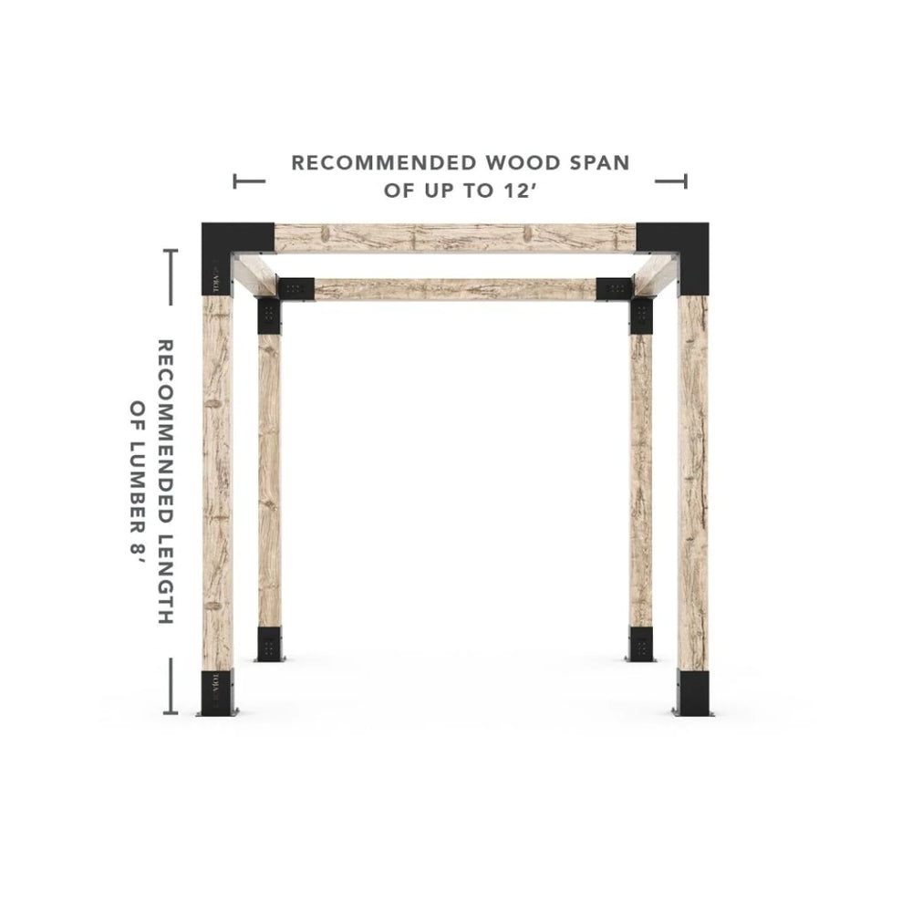Kit de pergola de toute taille pour poteaux en bois 6x6